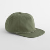 Czapka z bawełny organicznej 5 Panel Rope Cap - B864N:Olive Green, 100% bawełna, One Size